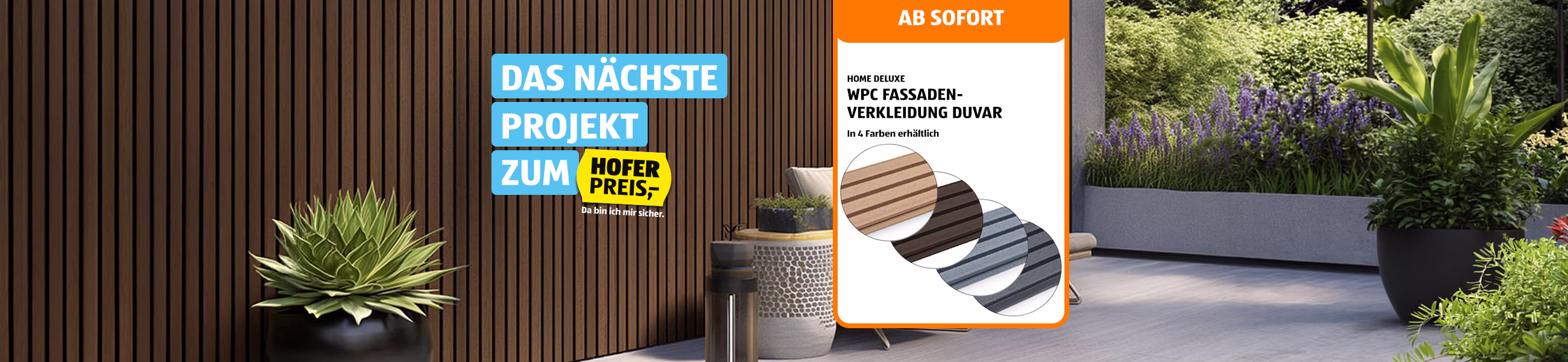 Baumaterialien f&uuml;r das n&auml;chste Heimwerker-Projekt zum HOFER Preis